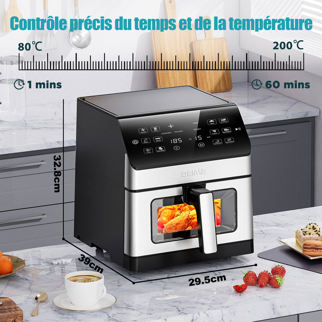 Airfryer 6 L 1700 W 12 Programmes Écran Digital