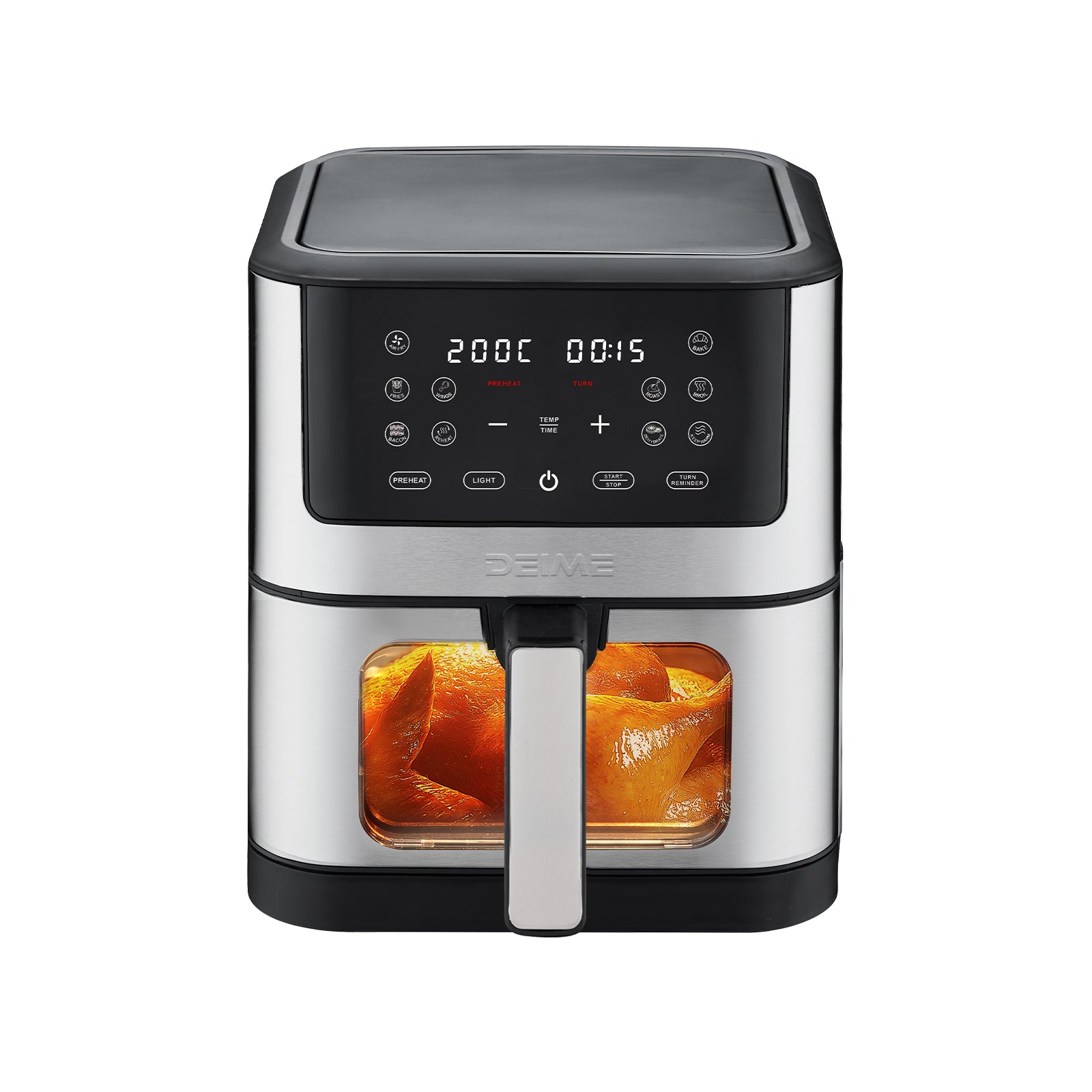 Airfryer 6 L 1500 W 10 Programmes Avec Fenêtre De Cuisson