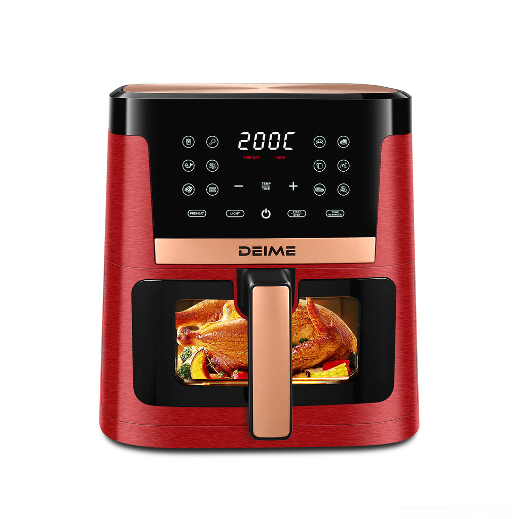 Airfryer 7 L 1800 W 12 Programmes Avec Vitre De Cuisson – Noir Métallisé