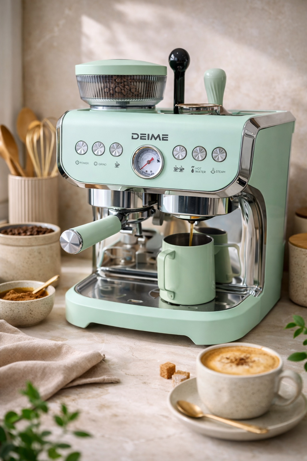 Machine Expresso DEIME DES810 avec Moulin Intégré – 1400W