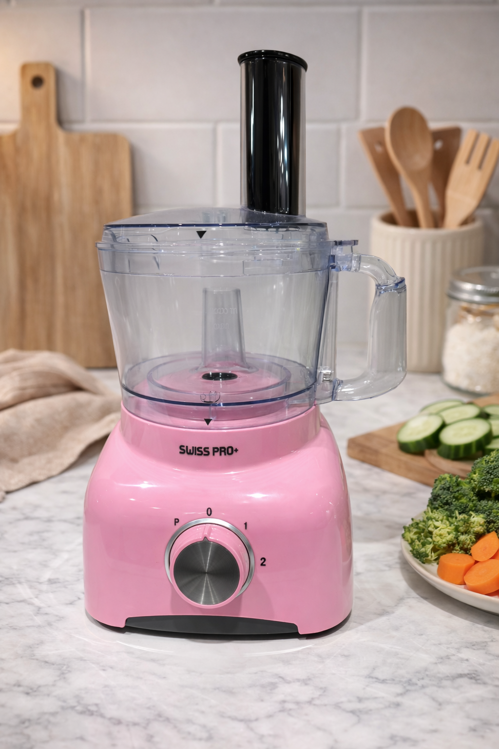 Robot Multifonction SWISS PRO+ 800W – 2 Vitesses + Pulse