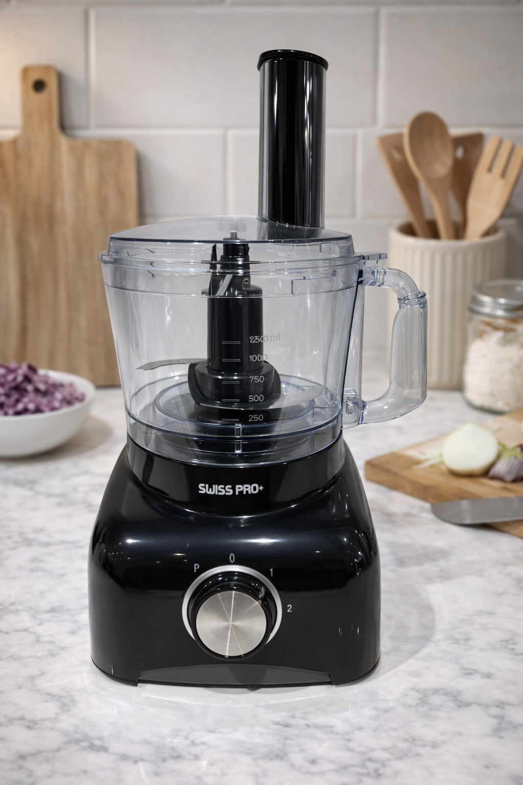 Robot Multifonction SWISS PRO+ 800W – 2 Vitesses + Pulse