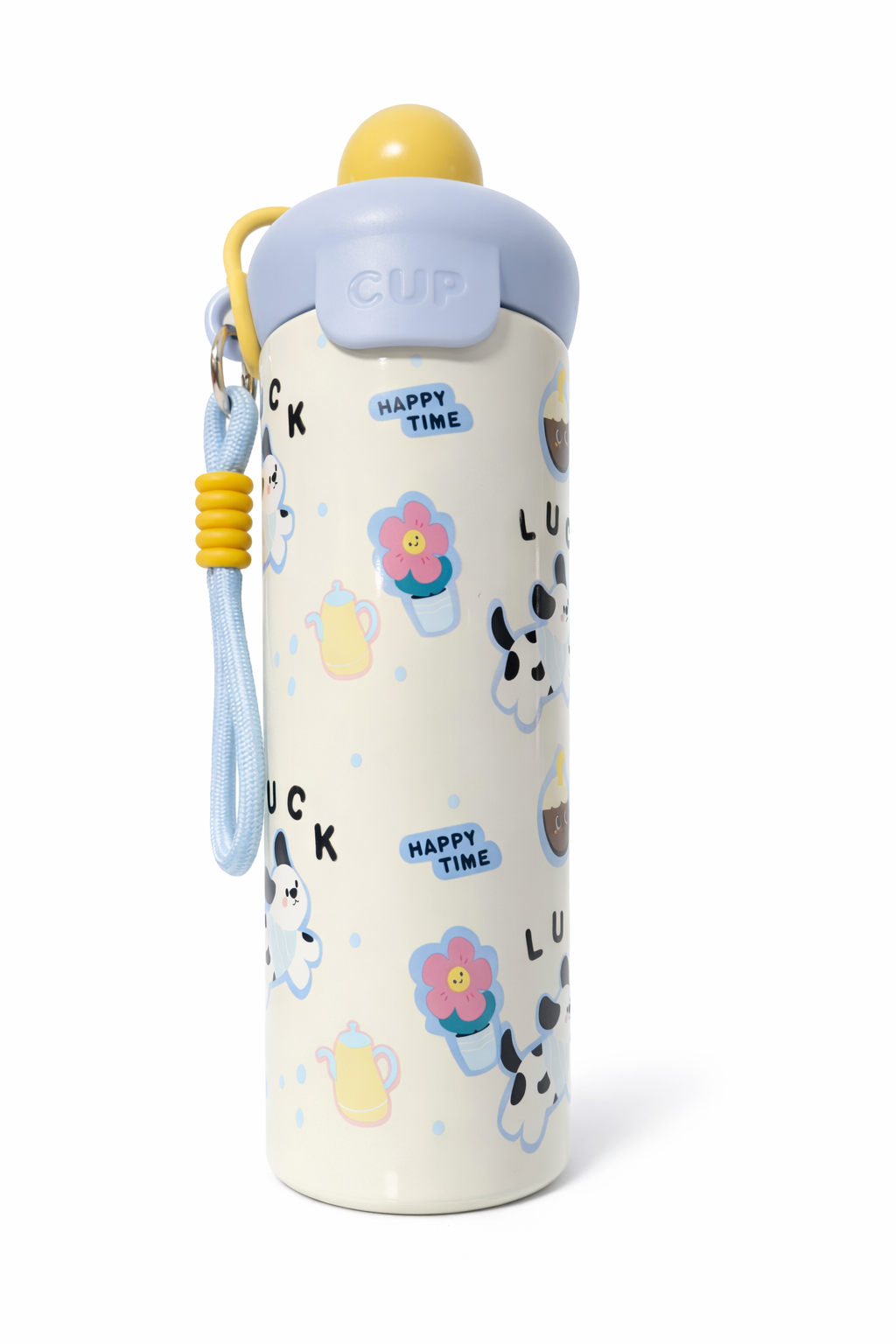 Gourde Enfant Happy Time – Motifs Ludiques avec Dragonne