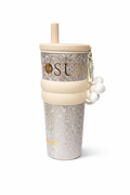 Gourde Isotherme Sun – Beige Élégant avec Paille