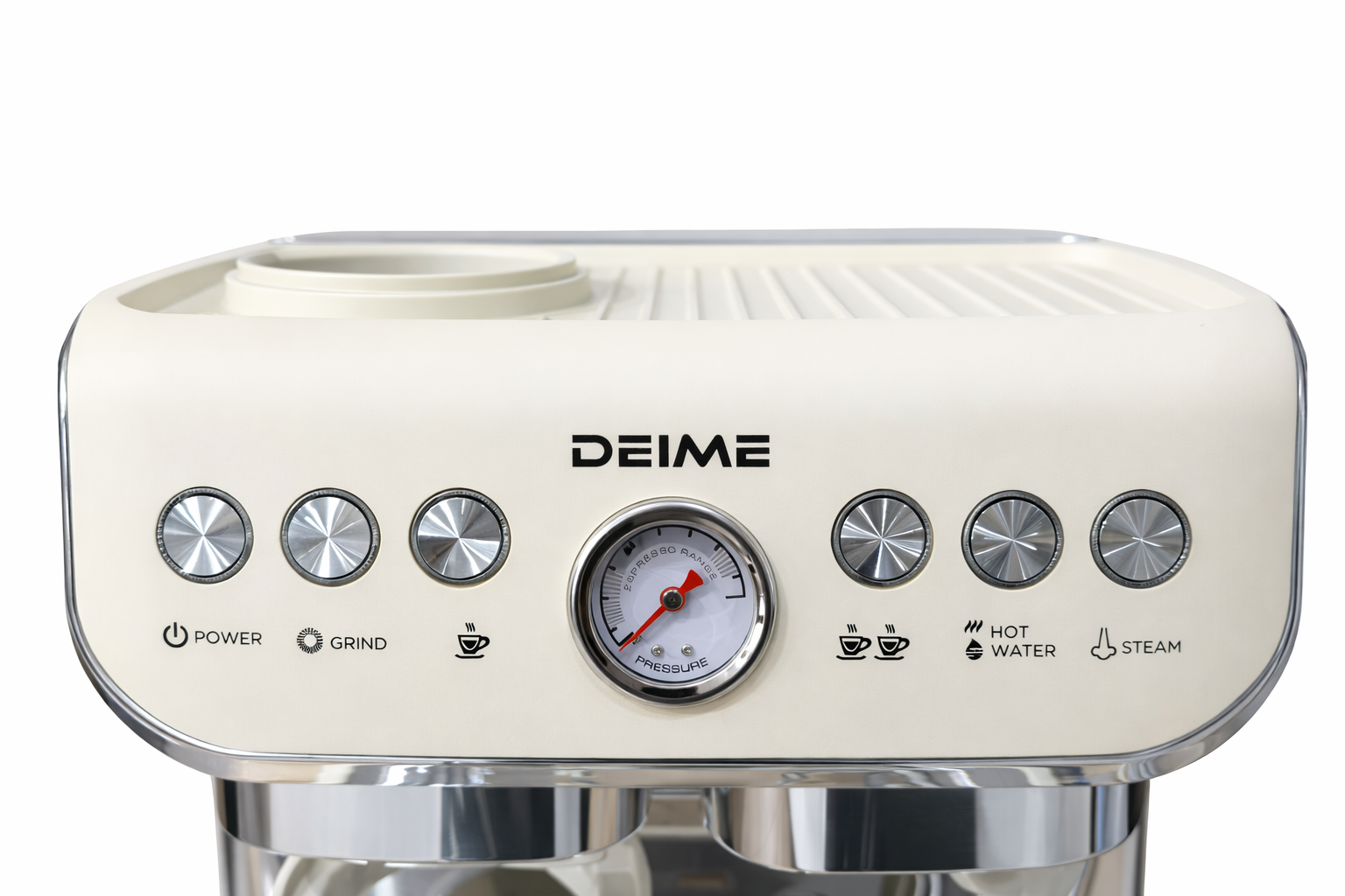 Machine Expresso DEIME DES810 avec Moulin Intégré – 1400W – Crème