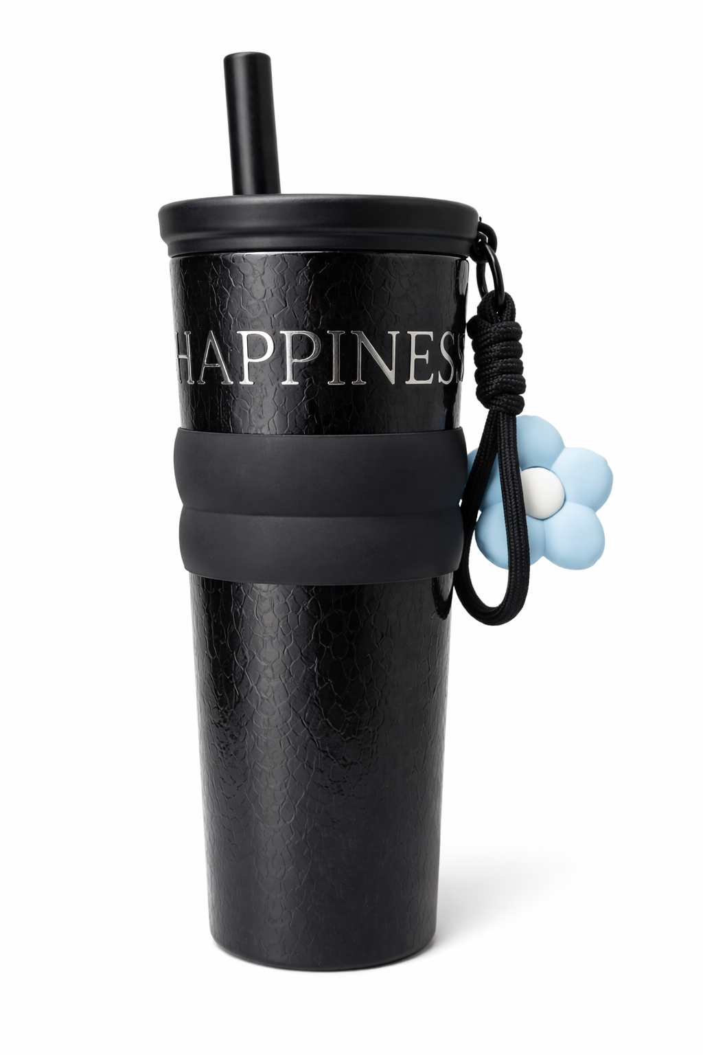 Gourde Isotherme Happiness – Noir Mat Effet Premium